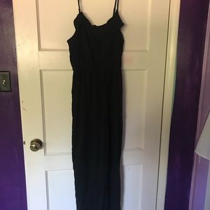 Black Maxi Dress with Slit